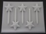 3559 Small Stars Chocolate or Hard Candy Lollipop Mold